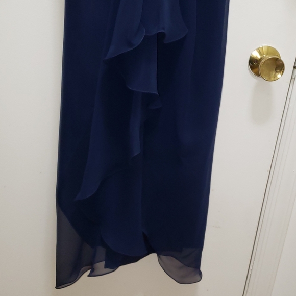 Vintage Navy Gown Formal Wedding Dress Saks - Picture 4 of 12